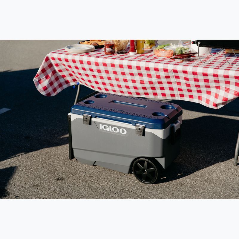 Холодильник туристичний Igloo Maxcold Latitude 90 Qt Roller 85 л carbonite/aegean sea 10