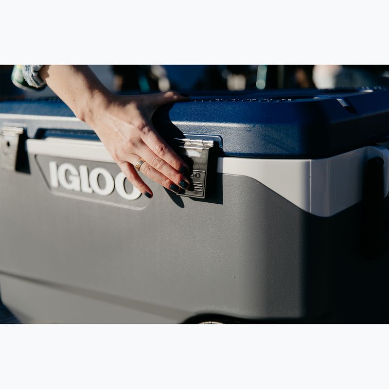 Холодильник туристичний Igloo Maxcold Latitude 90 Qt Roller 85 л carbonite/aegean sea 14