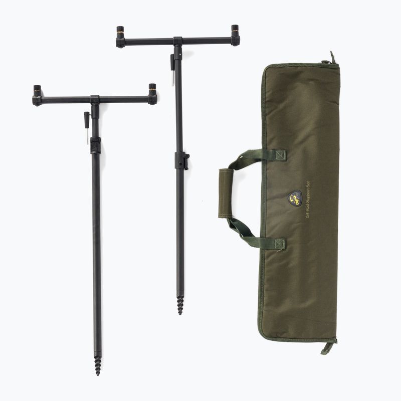 Набір тримачів Carp Spirit 2/4 Rod Support Set чорний ACS370004