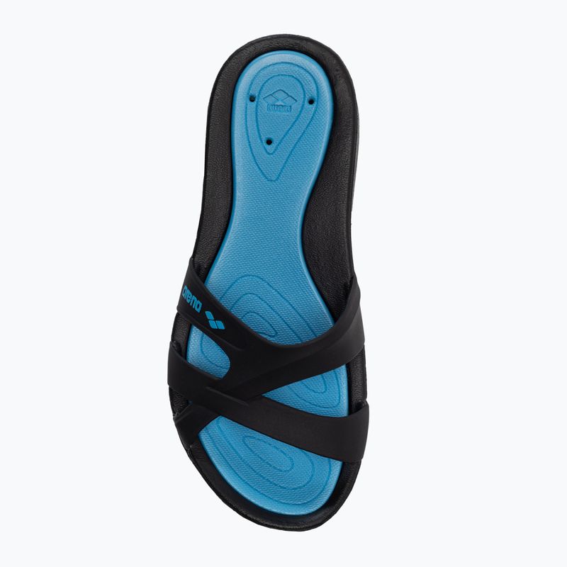 Шльопанці жіночі arena Athena Hook black/turquoise 6