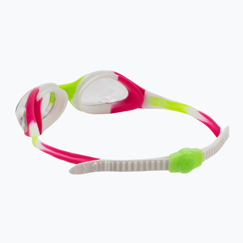 Окуляри для плавання дитячі arena Spider lime fuchsia/white clear 4