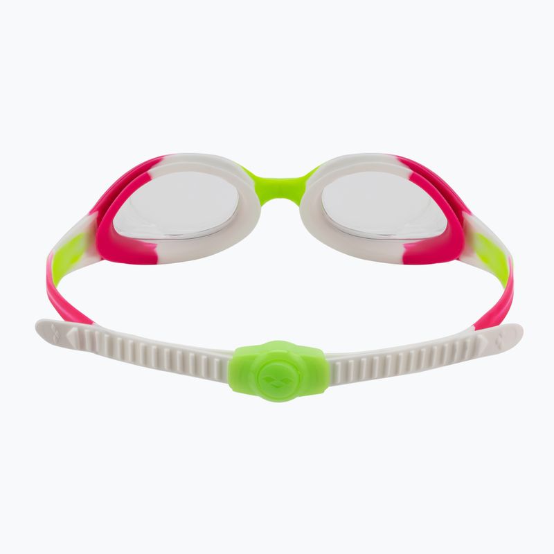 Окуляри для плавання дитячі arena Spider lime fuchsia/white clear 5