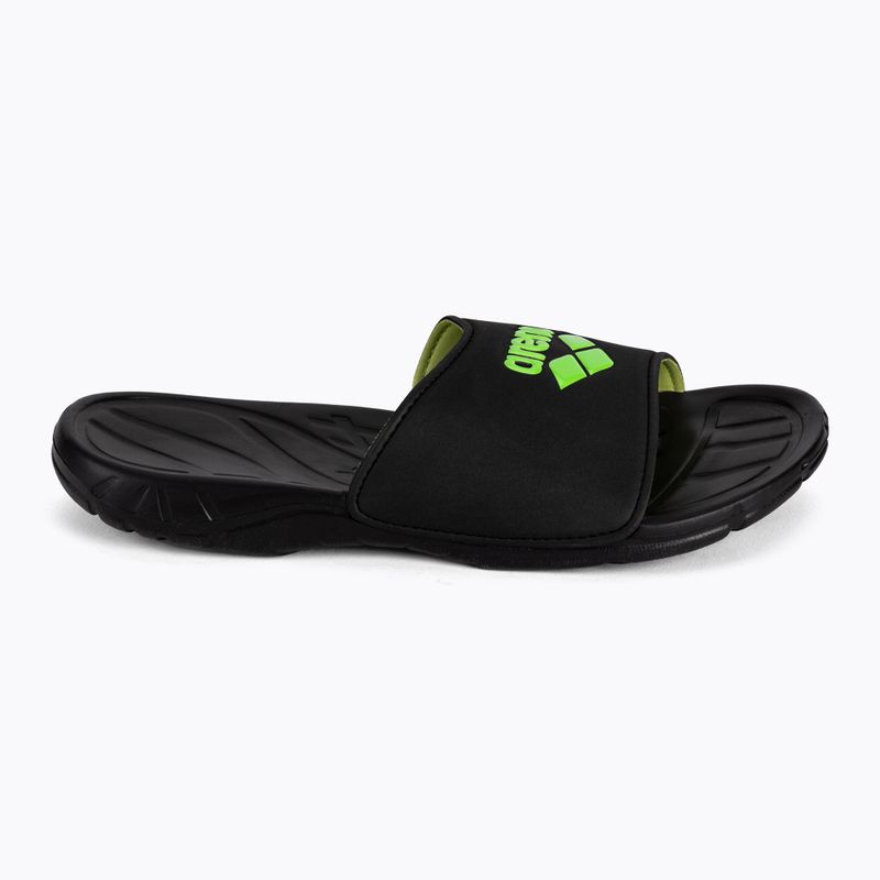 Шльопанці чоловічі arena Spice Hook black acid/lime 2