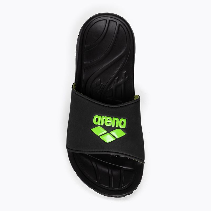 Шльопанці чоловічі arena Spice Hook black acid/lime 6