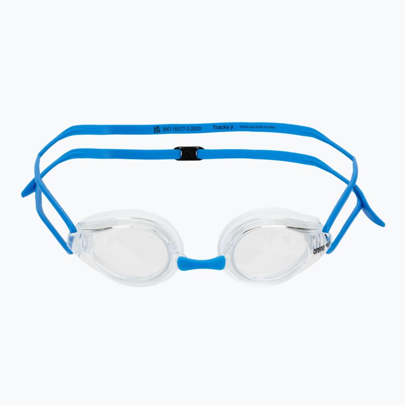 Окуляри для плавання дитячі arena Tracks JR clear/clear/light blue 2