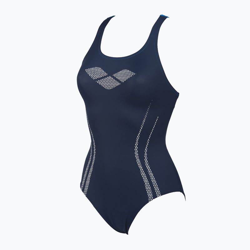 Купальник суцільний жіночий Arena Isla One Piece navy/pix blue/white 4