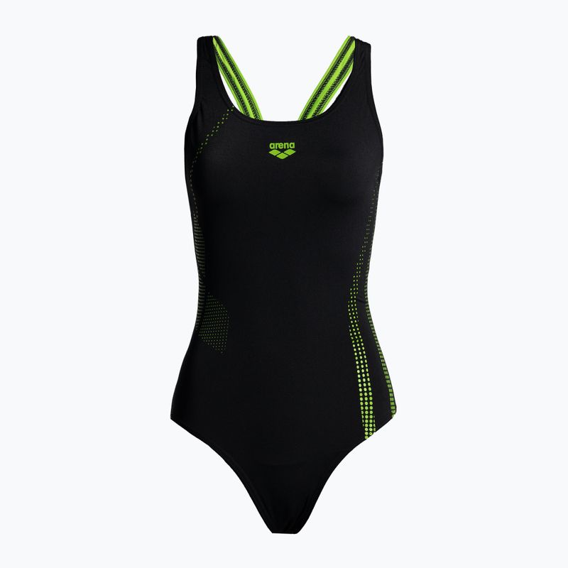 Купальник суцільний жіночий Arena Shadow One Piece black/leaf