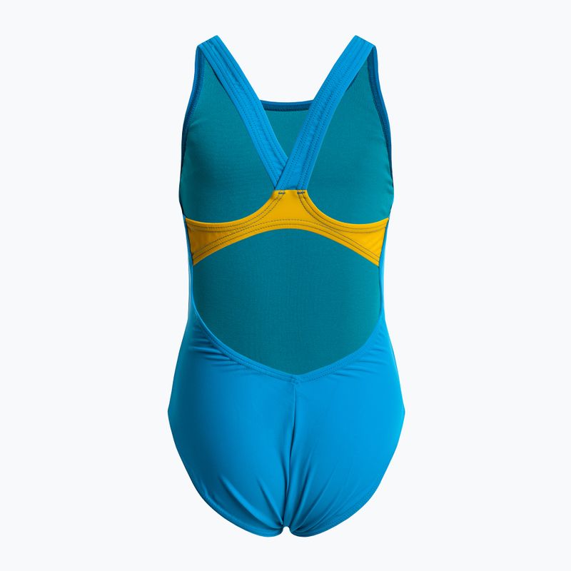 Купальник суцільний дитячий Arena  Sparkle One Piece L pix blue/lily yellow 2