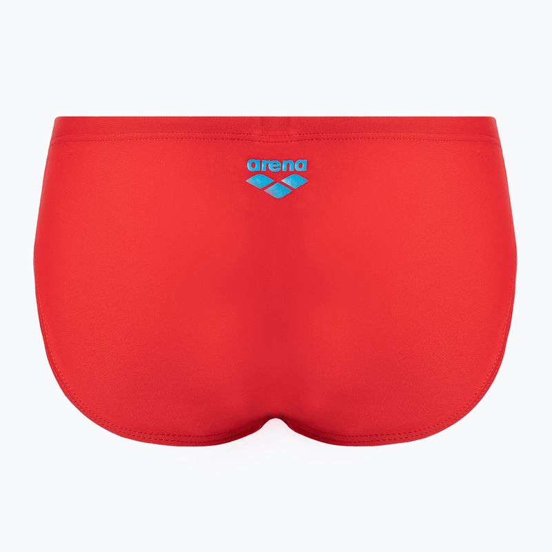 Плавки дитячі Arena Slipstream Brief red/turquoise 2