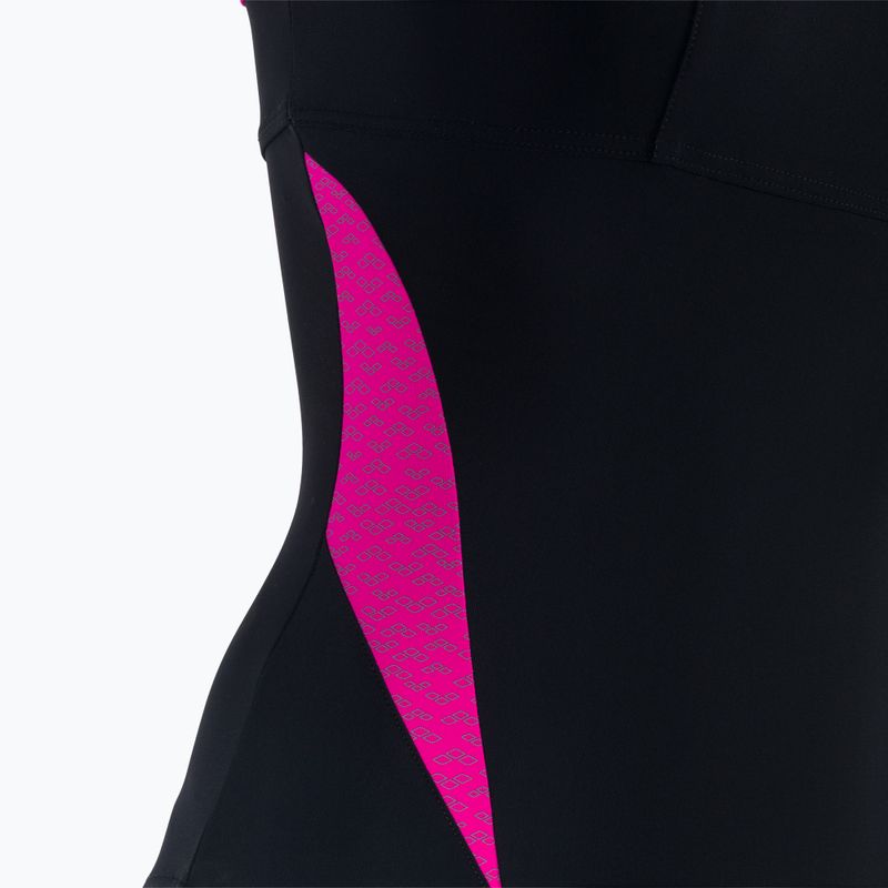 Купальник суцільний жіночий Arena Agate Strap Back One Piece black/rose violet 4