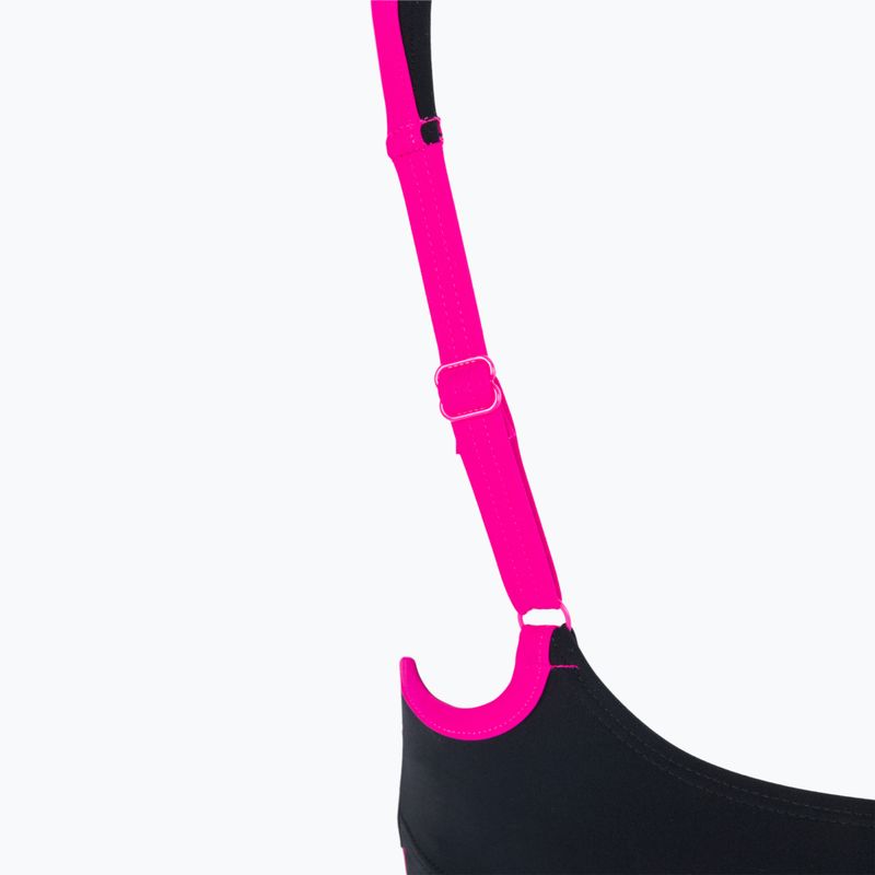 Купальник суцільний жіночий Arena Agate Strap Back One Piece black/rose violet 5