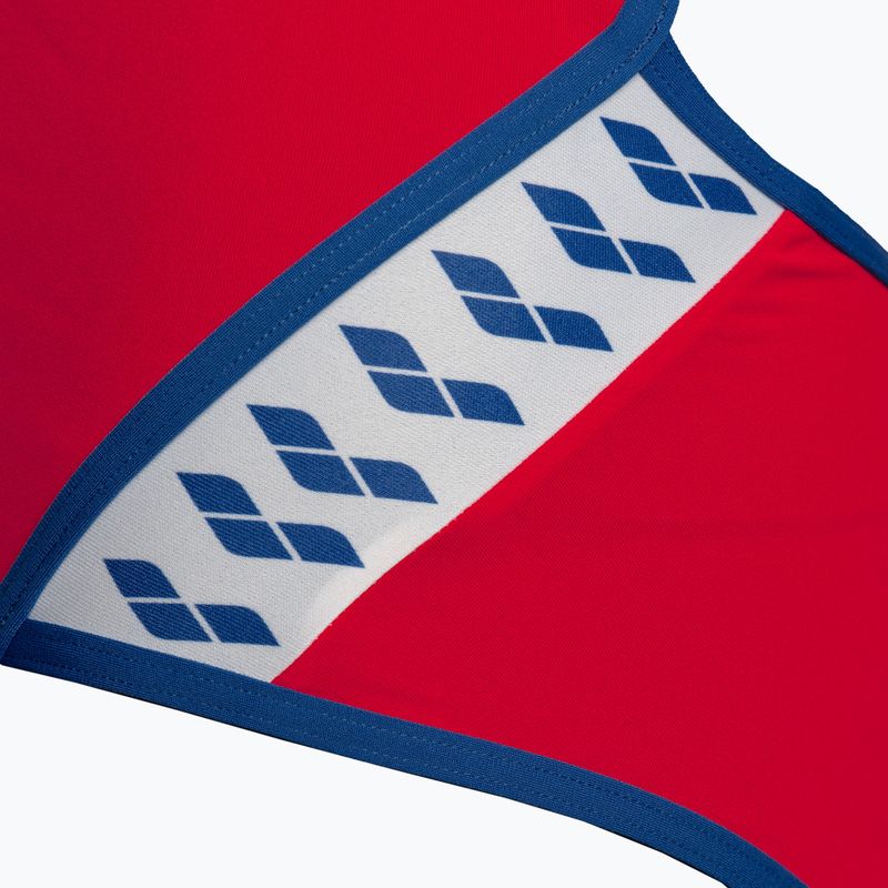 Купальник суцільний жіночий Arena Team Stripe Super Fly Back One Piece fluo red/royal 4