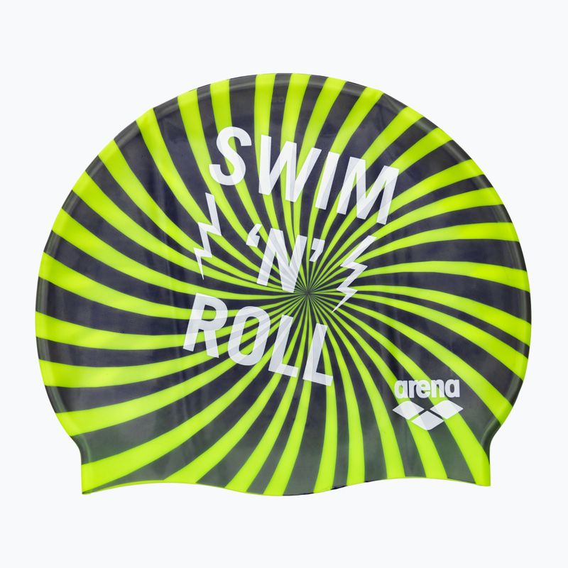 Шапочка для плавання дитяча arena Print swim&roll mirtilla