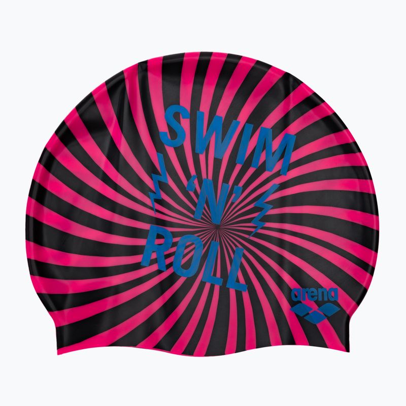 Шапочка для плавання дитяча arena Print swim&roll black