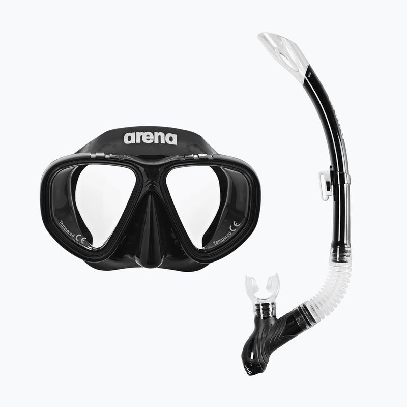Набір для снорклінгу дитячий arena Premium Snorkeling Set Jr black/clear/black