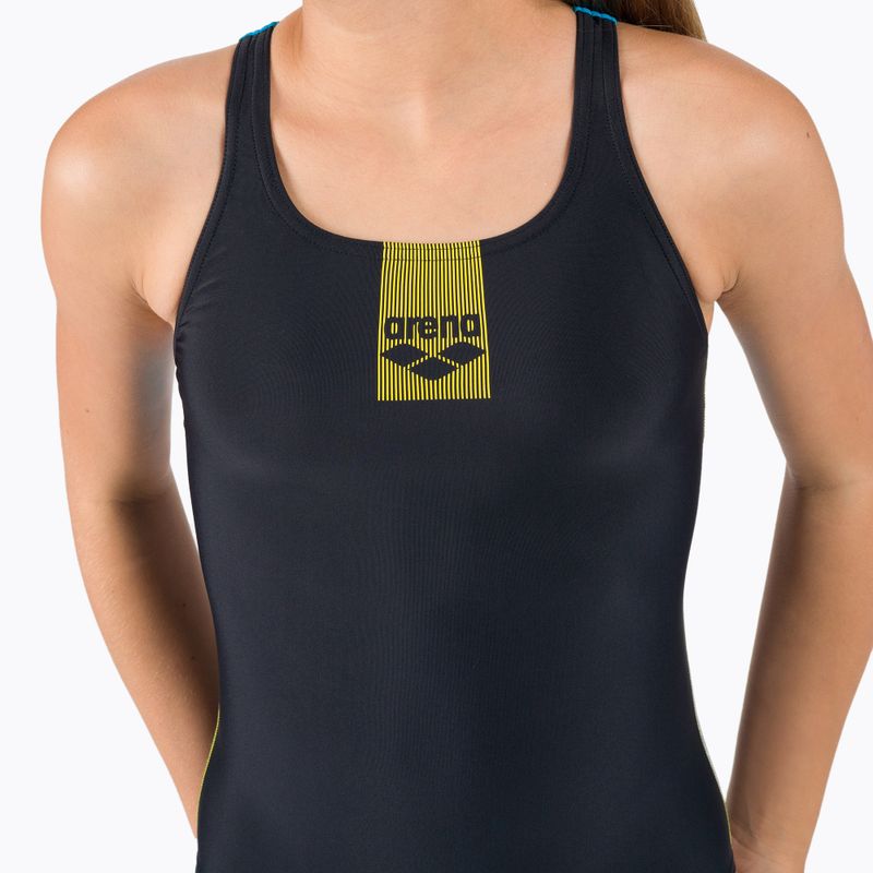 Купальник суцільний дитячий  arena Basics Swim Pro Back One Piece black/turquoise 7