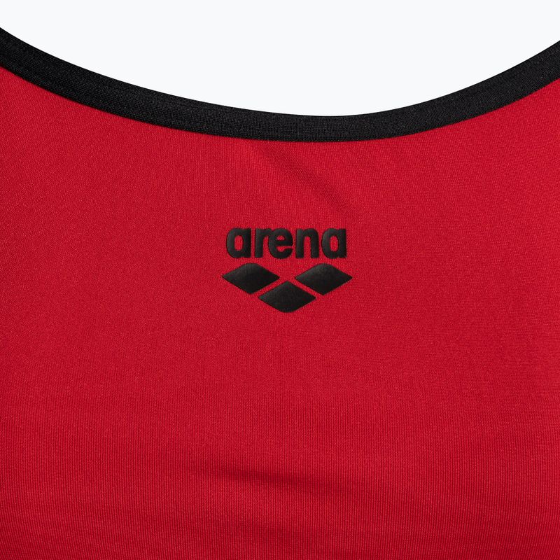 Купальник суцільний жіночий Arena Team Stripe Super Fly Back One Piece red/black 3