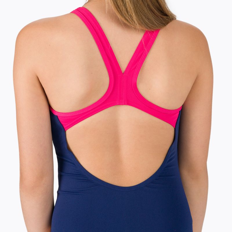 Купальник суцільний дитячий Arena  Biglogo Swim Pro Back One Piece navy/freak rose 5