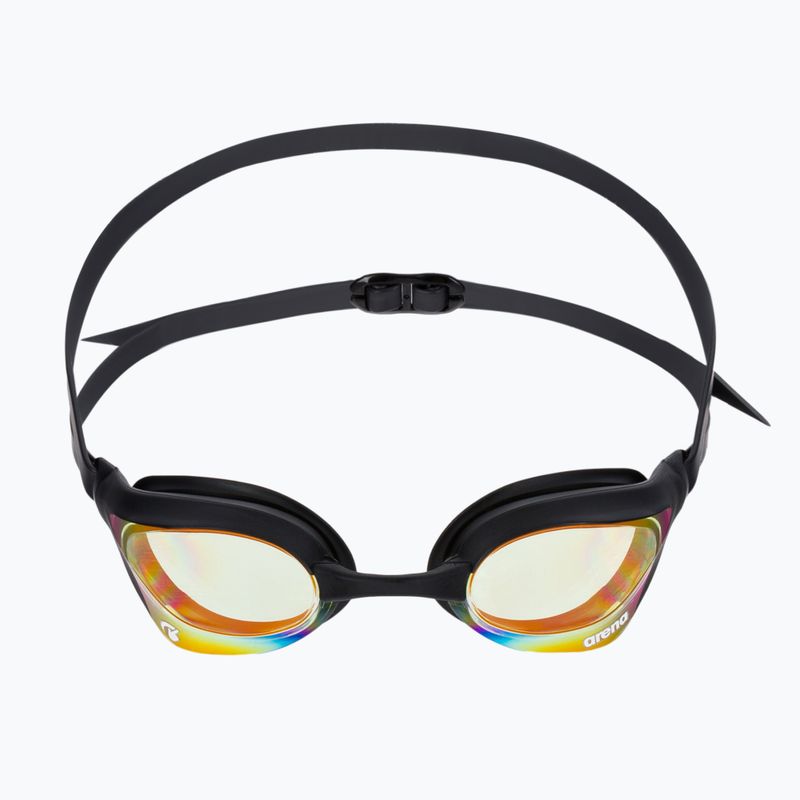 Окуляри для плавання Arena Cobra Core Swipe Mirror yellow copper/black 2