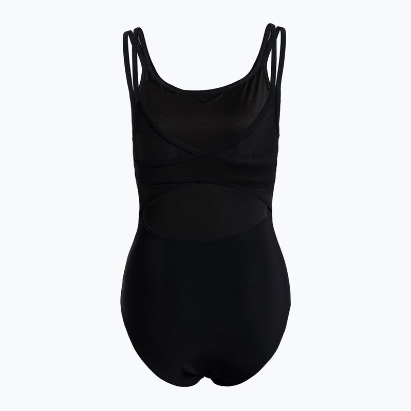 Купальник суцільний жіночий Arena Esther Cross Back One Piece black/black 2