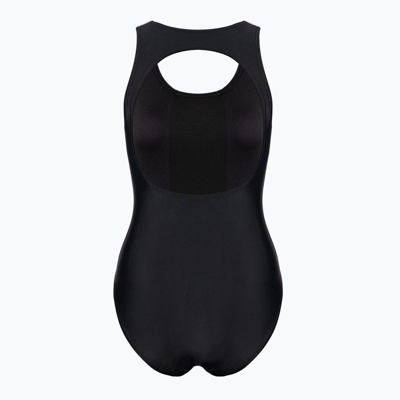 Купальник суцільний жіночий Arena Just O Back One Piece shark/black/provenza 2