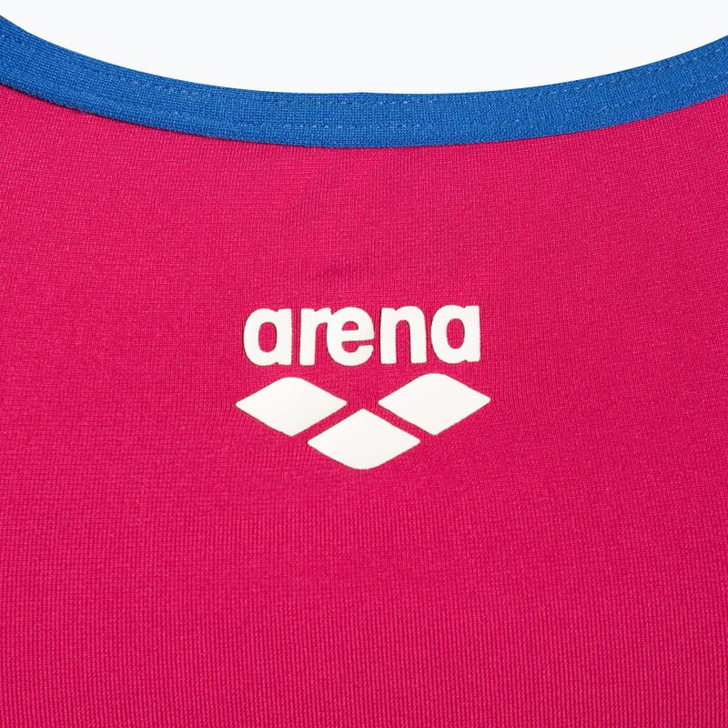 Купальник суцільний жіночий Arena Team Stripe Super Fly Back One Piece freak rose/royal 3