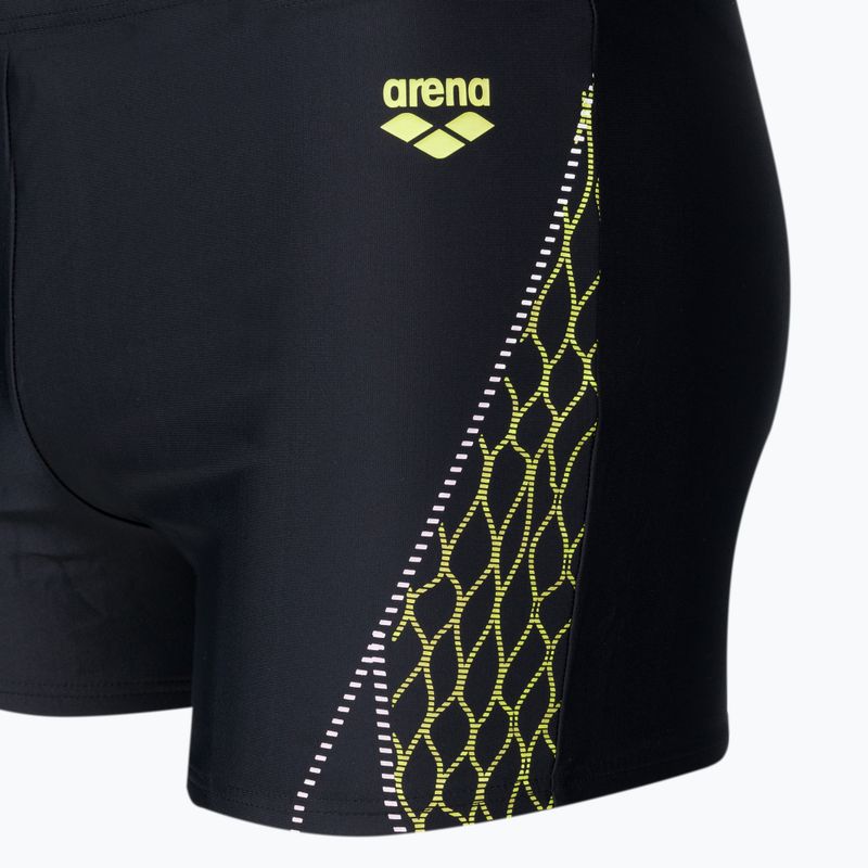 Плавки чоловічі Arena Twist Short black/soft green 3