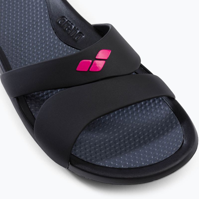 Шльопанці жіночі arena Nina black/dark grey/black 7