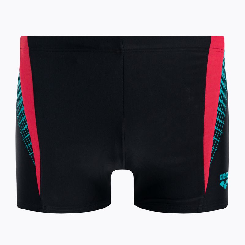 Плавки чоловічі Arena Threefold Short black/black/anguria