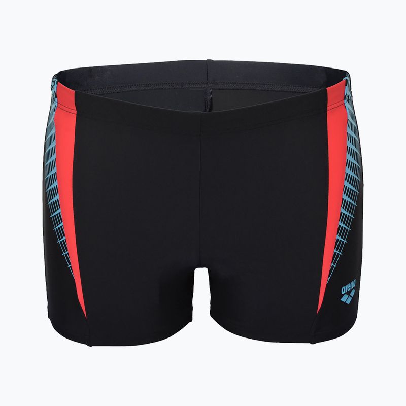 Плавки чоловічі Arena Threefold Short black/black/anguria 4
