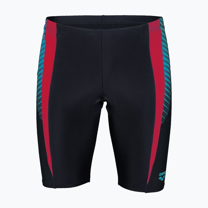 Плавки-джаммери чоловічі Arena Threefold Jammer black/black/anguria 4