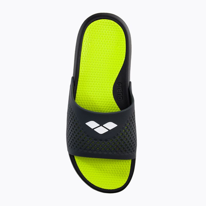 Шльопанці чоловічі arena Bruno black/lime/grey 6