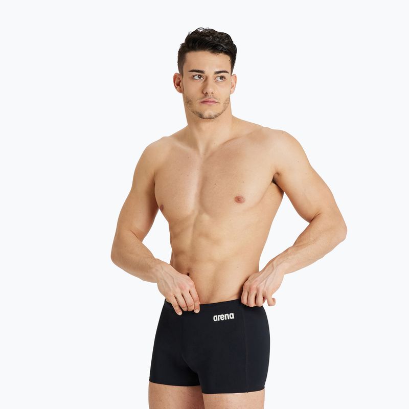 Плавки-боксерки Arena Team Swim Short Solid black/white 4