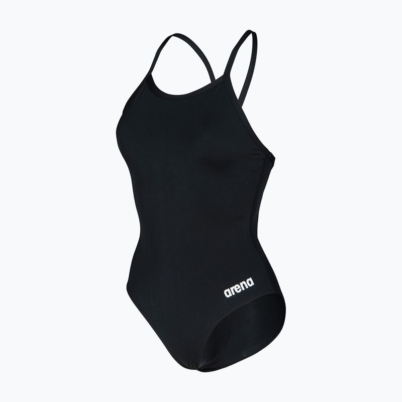 Купальник суцільний жіночий Arena Team Light Drop Solid black/white 3