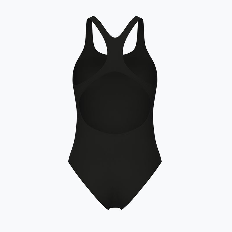 Жіночий суцільний купальник arena Team Swim Pro Solid black/white 2