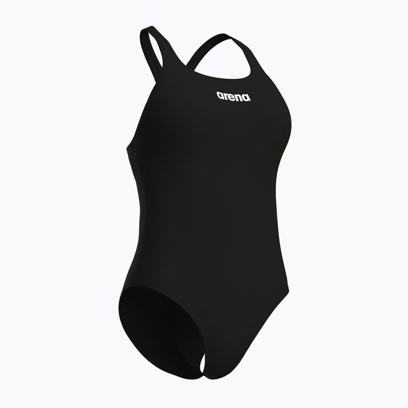 Жіночий суцільний купальник arena Team Swim Pro Solid black/white 3