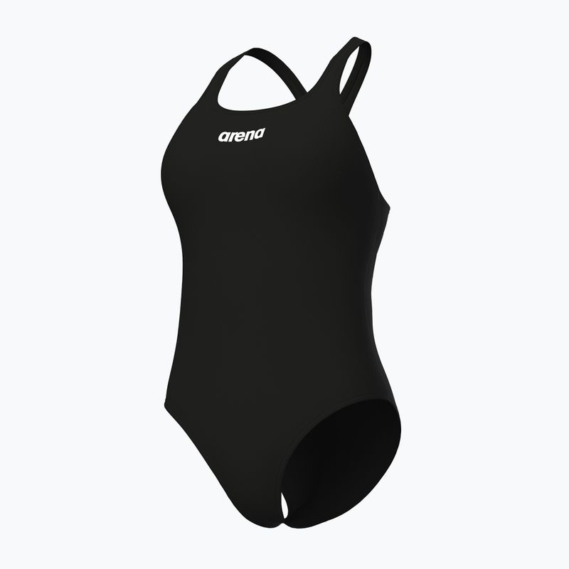 Жіночий суцільний купальник arena Team Swim Pro Solid black/white 4