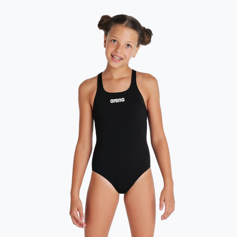Купальник суцільний дитячий arena Team Swim Pro Solid black/white 5