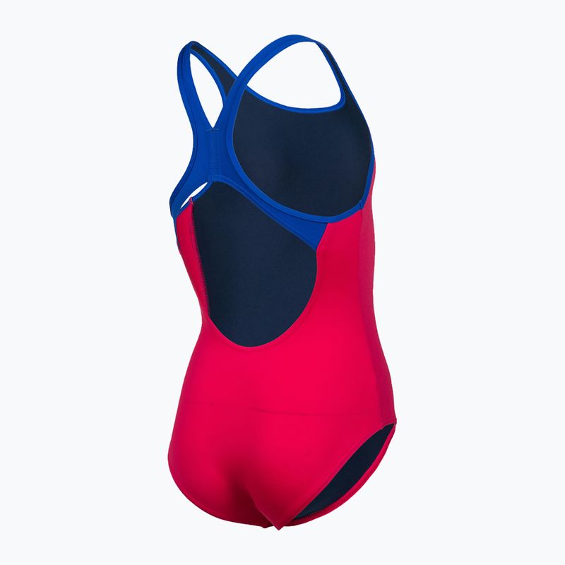 Купальник суцільний дитячий Arena Biglogo Swim Pro Back One Piece freak rose/neon blue 5