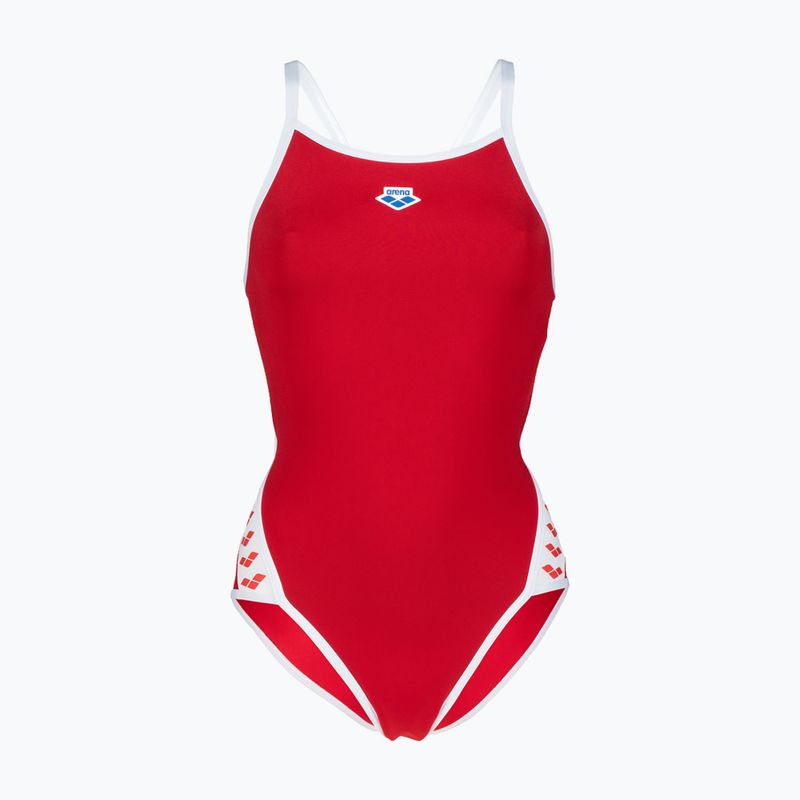 Купальник суцільний жіночий Arena Icons Super Fly Back Solid red/white 5