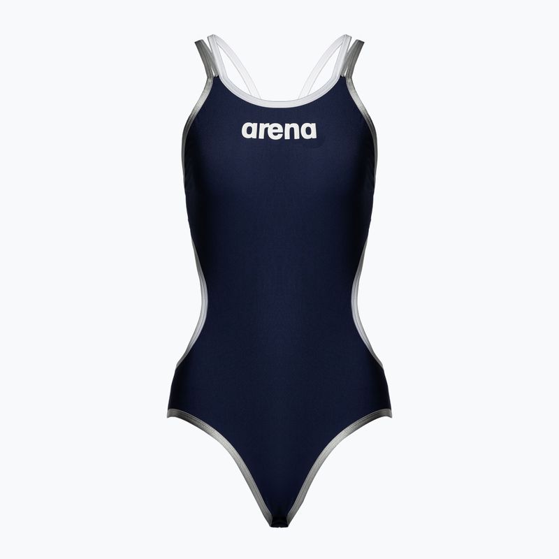 Купальник суцільний жіночий Arena One Double Cross Back One Piece navy/white/silver