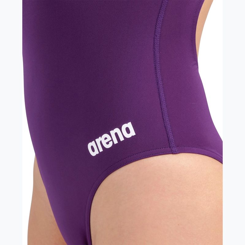 Купальник суцільний жіночий Arena Team Light Drop Solid plum/white 9
