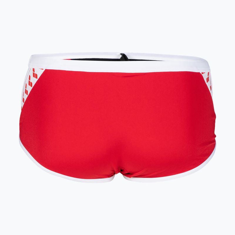 Плавки чоловічі Arena Icons Swim Low Waist Short Solid red/white 5