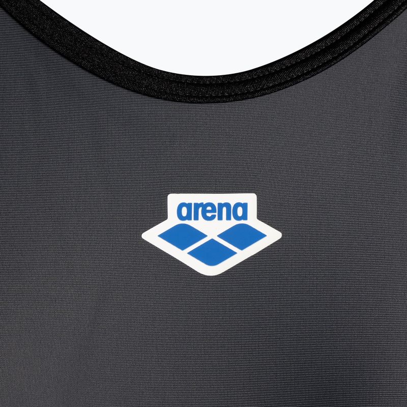Купальник суцільний жіночий Arena Icons Fast Back Panel asphalt/black/white/black 3