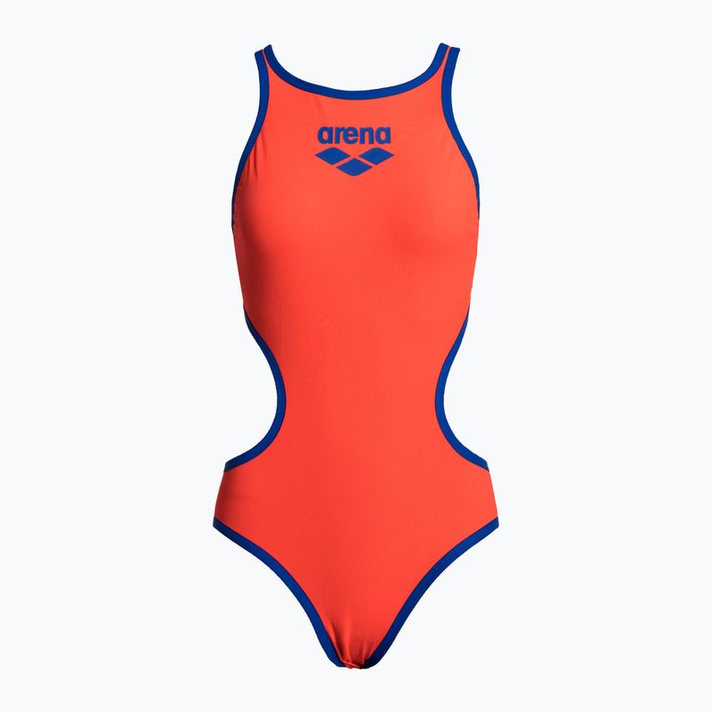 Купальник суцільний жіночий Arena One Biglogo One Piece floreale/neon blue