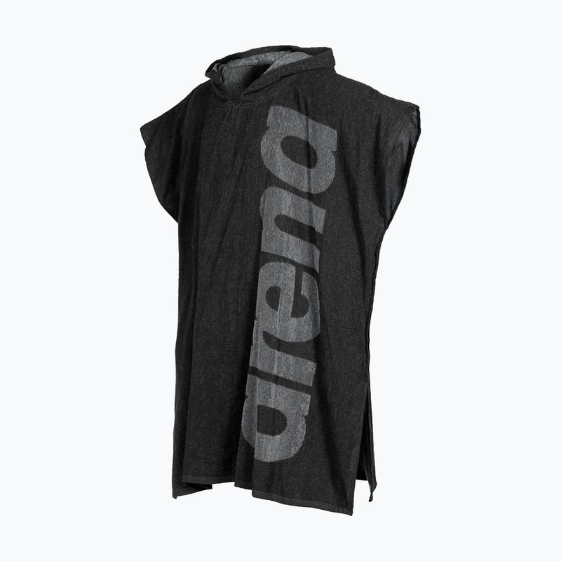Пончо Arena Big Logo Hooded mélange dark grey/grey 2