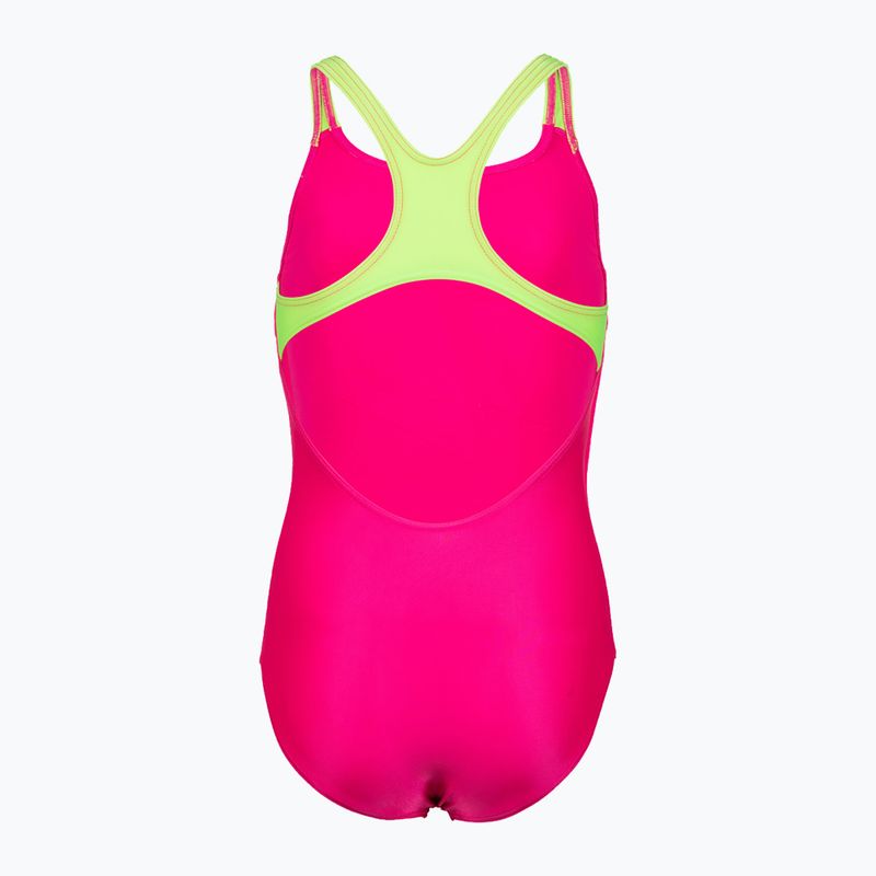 Купальник суцільний дитячий Arena  Swim Pro Back Logo freak rose/soft green 5