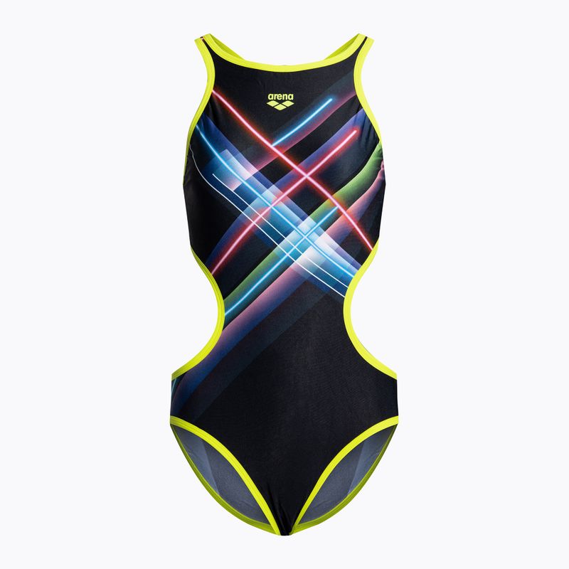 Купальник суцільний жіночий Arena Tech One Back Placement black/multi