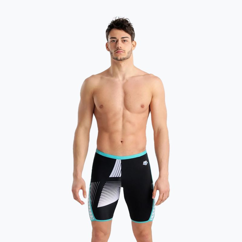 Плавки-джаммери чоловічі arena Icons Swim Jammer Logo black/white/blue diamond 5