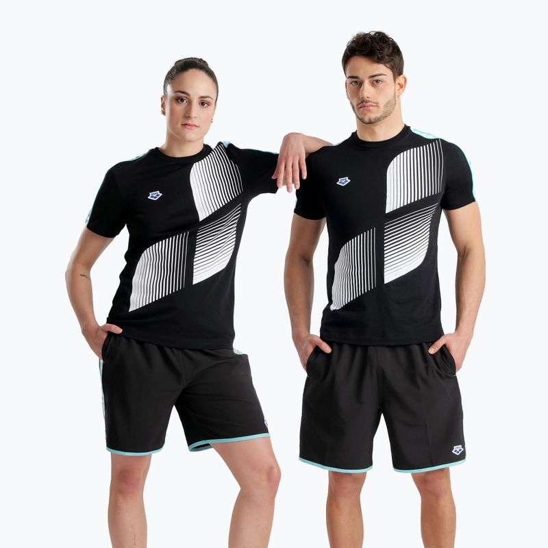 Футболка Arena Team Logo black/white/blue diamond